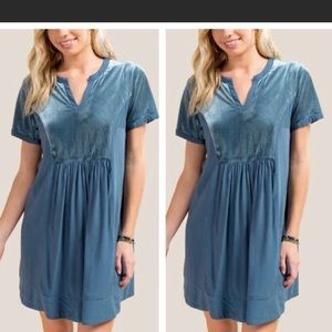 ALYA (francescas) light blue baby doll dress